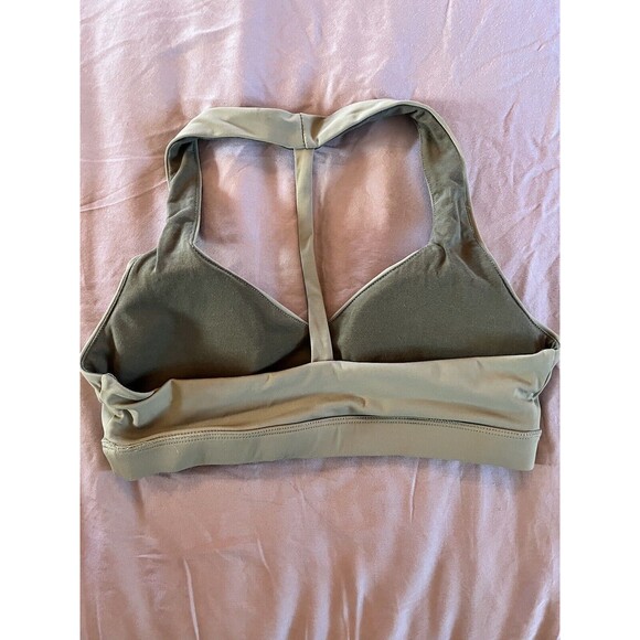 G Athletica T Back Sports Bra Athletic Bra Womens Small Sage Green - Picture 3 of 4